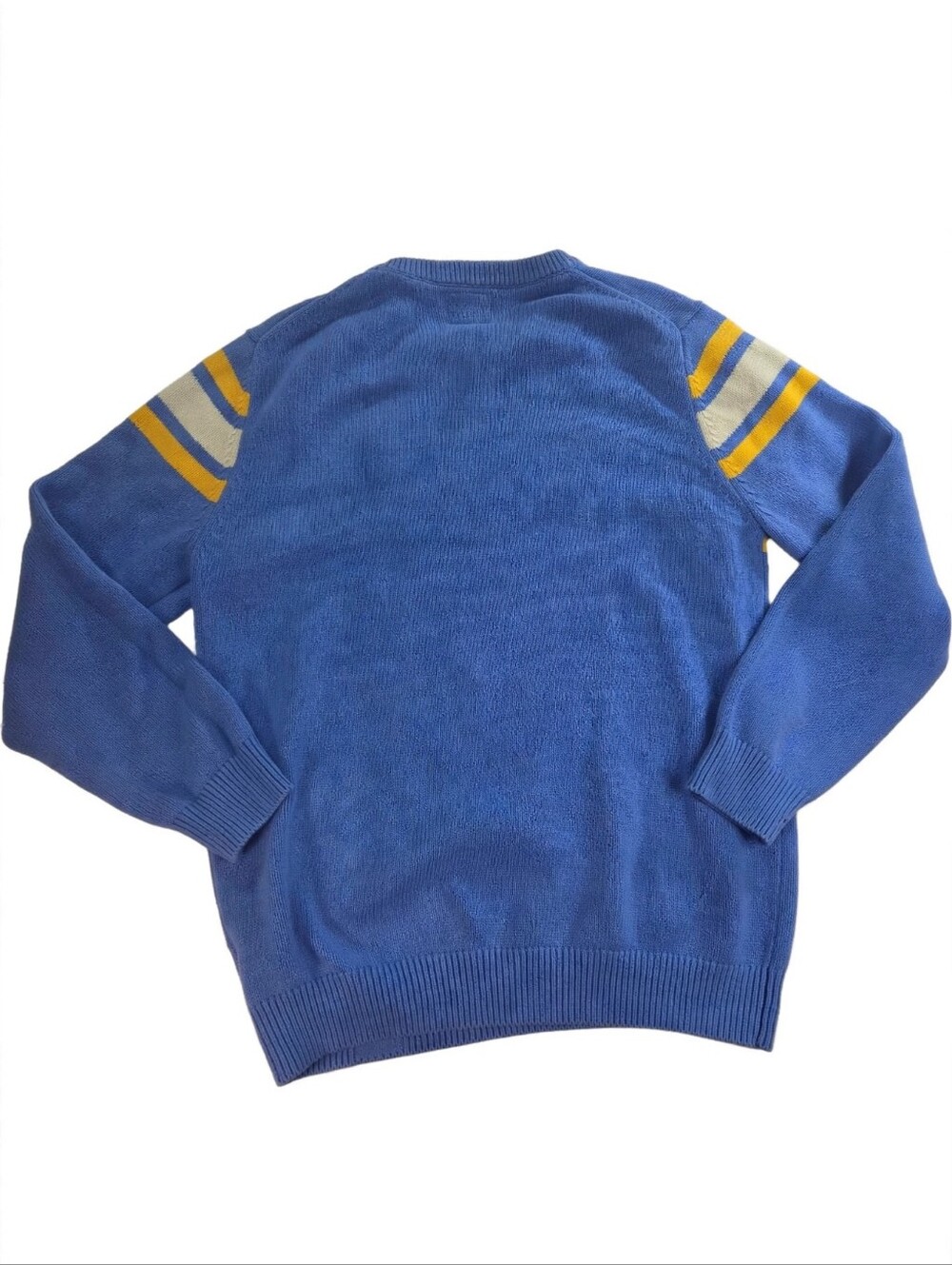Hillflint UCLA Sweater Mens XXL Blue Yellow Varsity Stripe Varsity Knit - Picture 2 of 6